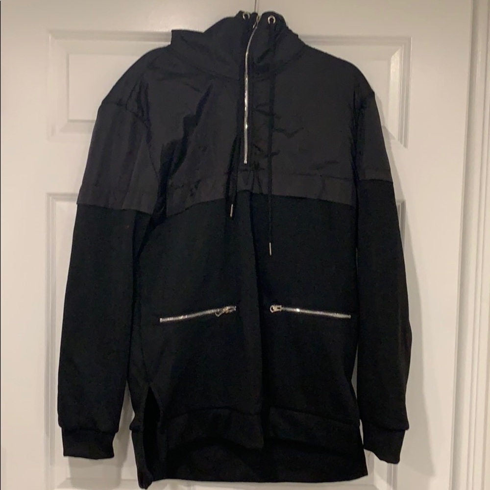 M. Society Black with zipper hoodie